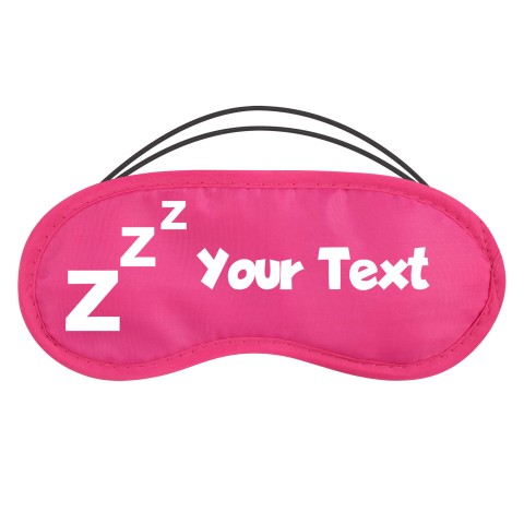 with ZZZ design - Fuchsia Pink Polyester (Personalised with Text)