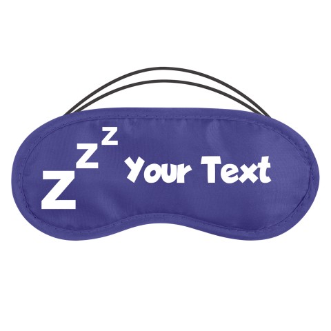 with ZZZ design - Royal Blue Polyester (Personalised with Text)