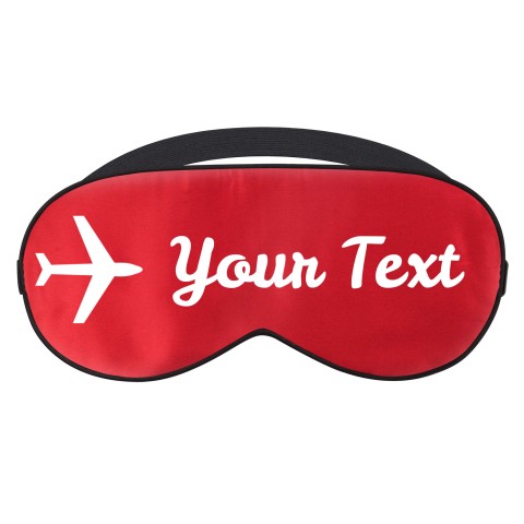 with Aeroplane Design - Red (Personalised with Text)