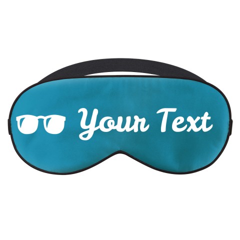 with Sunglasses Theme - Peacock Blue (Personalised with Text)