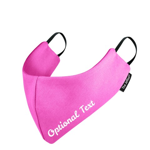 (Regular) - Hot Pink Cotton Fabric Round the Ear Elastic (2 Layer Cotton Construction)