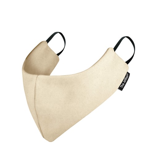 (Regular) - Natural Organic Cotton Round the Ear Elastic (Personalised with Text) (2 Layer Cotton Construction)