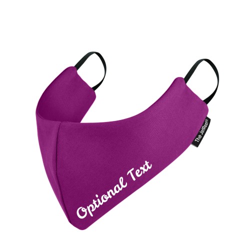 (Regular) - Purple Cotton Fabric Round the Ear Elastic (2 Layer Cotton Construction)