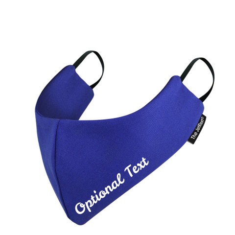 (Regular) - Royal Blue Cotton Fabric Round the Ear Elastic (2 Layer Cotton Construction)