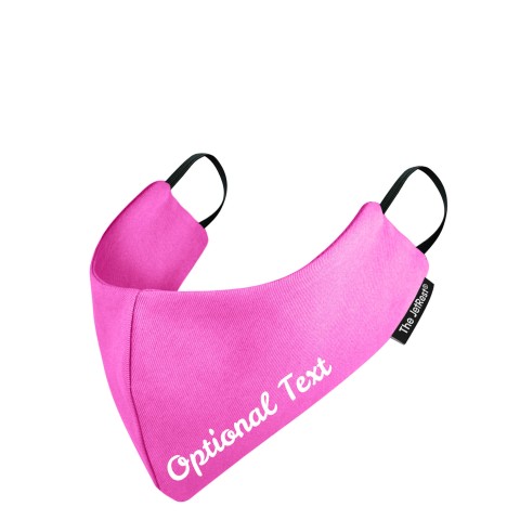 (Small) - Hot Pink Cotton Fabric Round the Ear Elastic (2 Layer Cotton Construction)