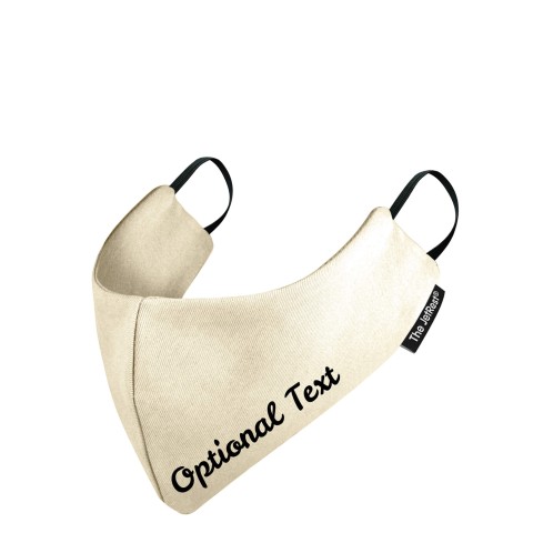 (Small) - Natural Cotton Fabric Round the Ear Elastic (2 Layer Cotton Construction)