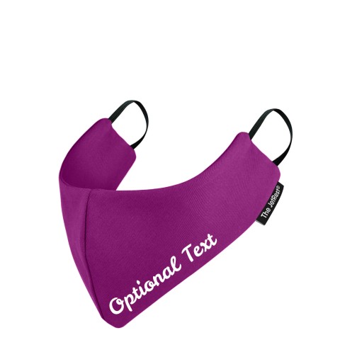 (Small) - Purple Cotton Fabric Round the Ear Elastic (2 Layer Cotton Construction)