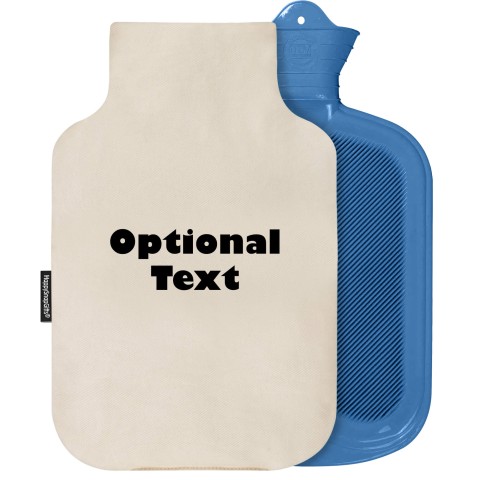 - 2 Litre Sanger Brand - Natural Cotton Fabric Removable Cover (Personalised with Text)