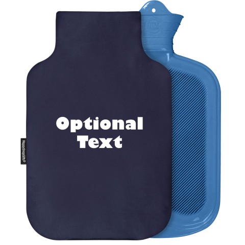 - 2 Litre Sanger Brand - Navy Blue Cotton Fabric Removable Cover (Personalised with Text)