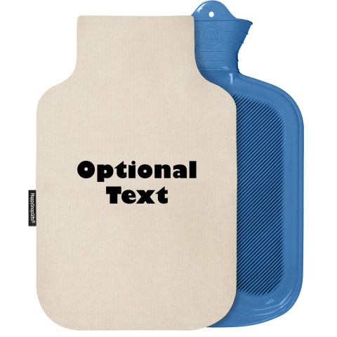 - 2 Litre Sanger Brand - Natural Organic Cotton Removable Cover (Personalised with Text)