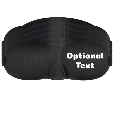 - Black (Personalised with Text) (Pack of 4)