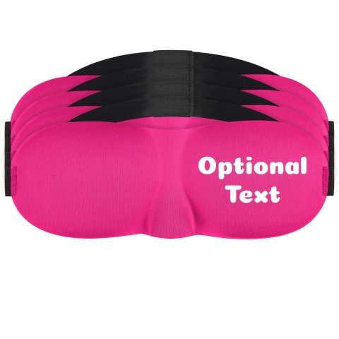 - Fuchsia Pink (Personalised with Text) (Pack of 4)