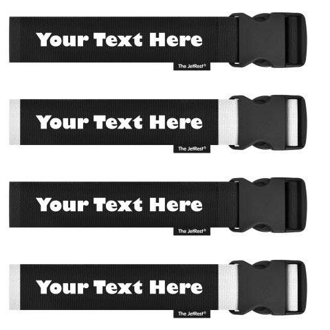 (Strap 250cm) - Mixed Pack (Black and White) (Personalised with Text)