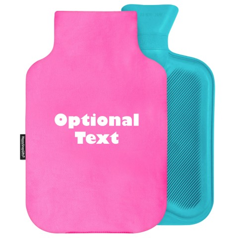 2 Litre - Bubblegum Pink Cotton Fabric Removable Cover (Personalised with Text)