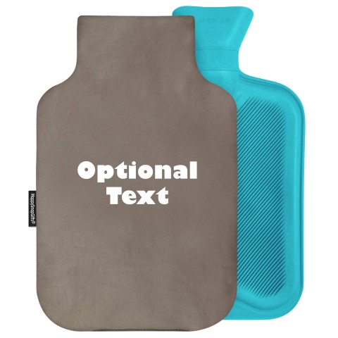 2 Litre - Chocolate Luxury Cotton Fabric Removable Cover (Personalised with Text)