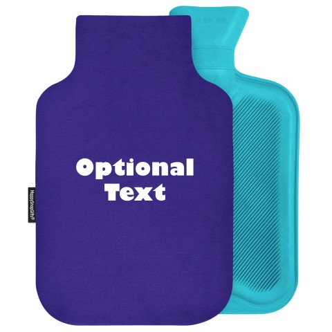 2 Litre - Royal Blue Cotton Fabric Removable Cover (Personalised with Text)