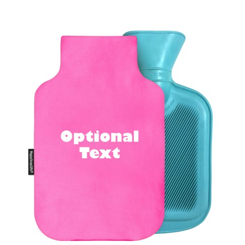 800ml - Bubblegum Pink Cotton Fabric Removable Cover (Personalised with Text)
