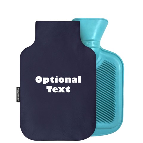 800ml - Navy Blue Cotton Fabric Removable Cover (Personalised with Text)