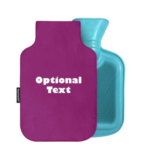800ml - Purple Cotton Fabric Removable Cover (Personalised with Text)