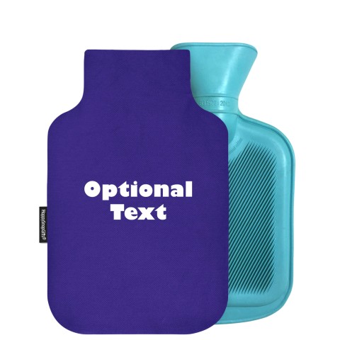 800ml - Royal Blue Cotton Fabric Removable Cover (Personalised with Text)