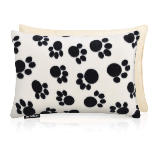 (30cm x 20cm) - Paws Fleece Fabric Scented (Organic Lavender Buds) Removable Cover (Personalised with Text)