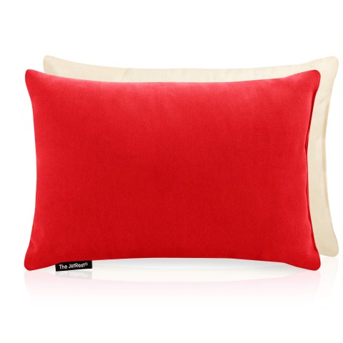 (30cm x 20cm) - Red Cotton Fabric Scented (Organic Lavender Buds) Removable Cover (Personalised with Text)