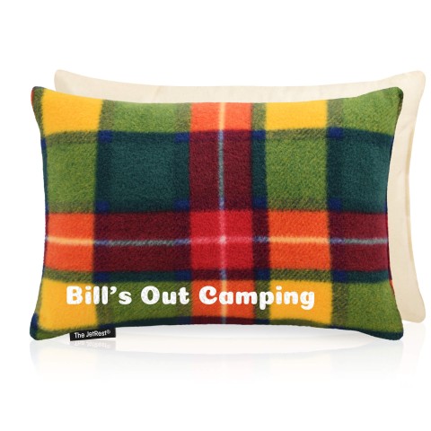 (30cm x 20cm) - Tartan Fleece Fabric Scented (Organic Lavender Buds) Removable Cover