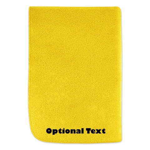 (70cm x 70cm) - Yellow Fleece Fabric (Personalised with Text)