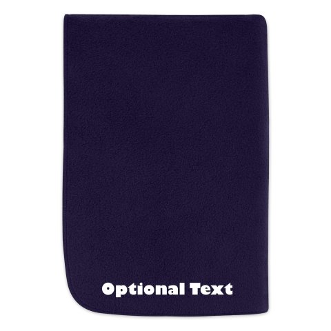 (70cm x 70cm) - Navy Blue Fleece Fabric (Personalised with Text)