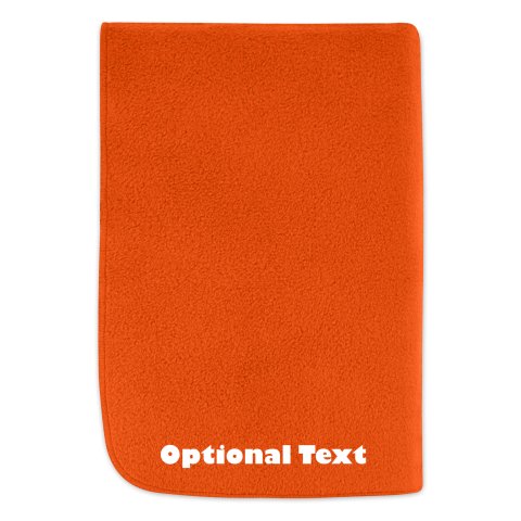 (70cm x 70cm) - Orange Fleece Fabric (Personalised with Text)