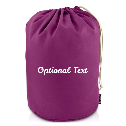 XL (75cm x 45cm base) - Purple Cotton Fabric (Personalised with Text)
