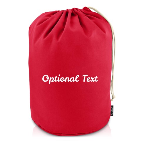 XL (75cm x 45cm base) - Red Cotton Fabric (Personalised with Text)
