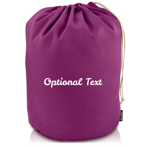 XXL (100cm x 50cm base) - Purple Cotton Fabric (Personalised with Text)
