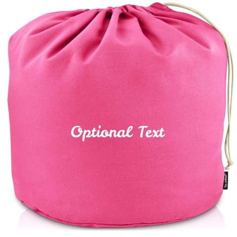 XXXL (100cm x 100cm base) - Hot Pink Cotton Fabric (Personalised with Text)