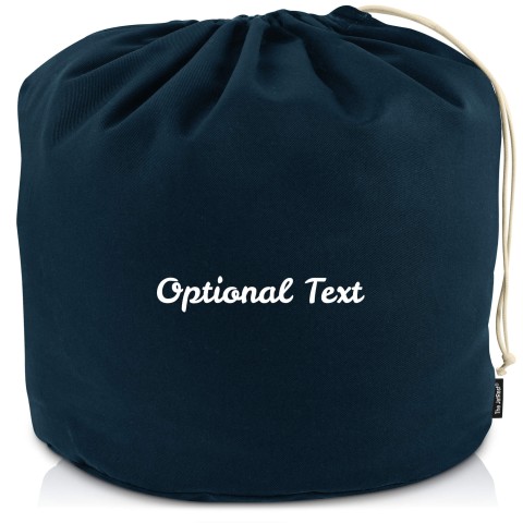 XXXL (100cm x 100cm base) - Navy Blue Cotton Fabric (Personalised with Text)