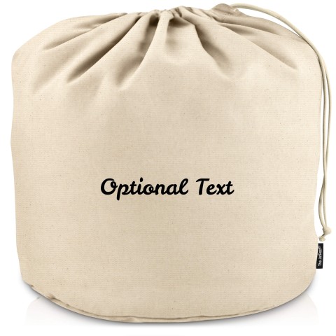 XXXL (100cm x 100cm base) - Natural Organic Cotton (Personalised with Text)