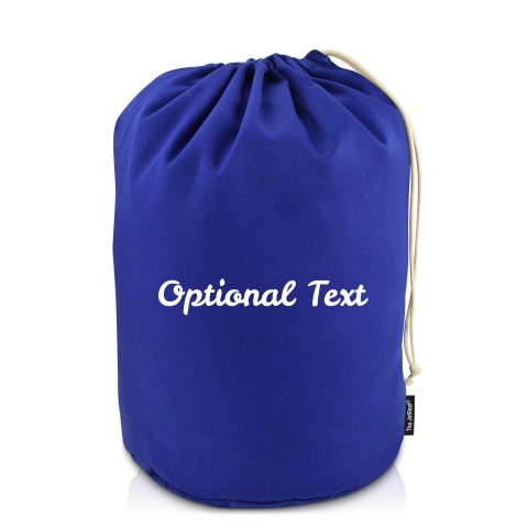 Large (44cm x 28cm base) - Royal Blue Cotton Fabric (Personalised with Text)