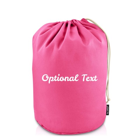 Medium (38cm x 24cm base) - Hot Pink Cotton Fabric (Personalised with Text)