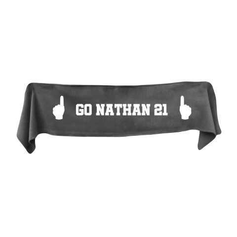 Small (75cm x 15cm) We Are No.1 Theme - Grey Fleece Fabric (Personalised with Text)