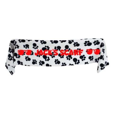 Medium (100cm x 20cm) with Sunglasses Theme - Paws Fleece Fabric (Personalised with Text)