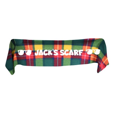 Medium (100cm x 20cm) with Sunglasses Theme - Tartan Fleece Fabric (Personalised with Text)