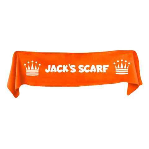 Medium (100cm x 20cm) with Princess Theme - Burnt Orange Fleece Fabric (Personalised with Text)