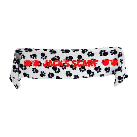 Small (75cm x 15cm) with Sunglasses Theme - Paws Fleece Fabric (Personalised with Text)