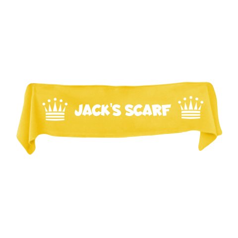 Small (75cm x 15cm) with Princess Theme - Yellow Fleece Fabric (Personalised with Text)