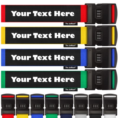 4 Pack of Luggage Straps with Combination Lock