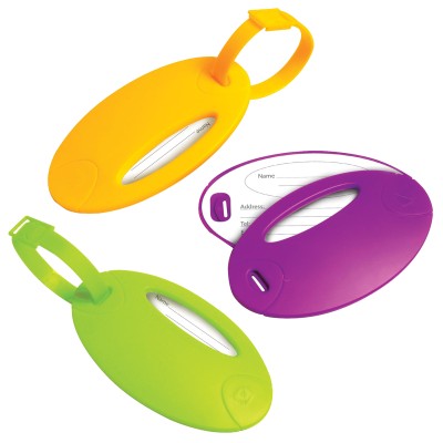 Neon Luggage Tags In 3 Bright Colours
