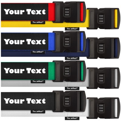 Personalised Luggage Strap with Combination Lock