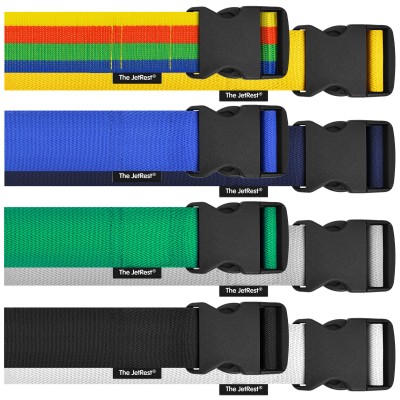 Konig 3-in-1 Luggage Strap Tie Down Belt with Built-In Scale and Lock Black 