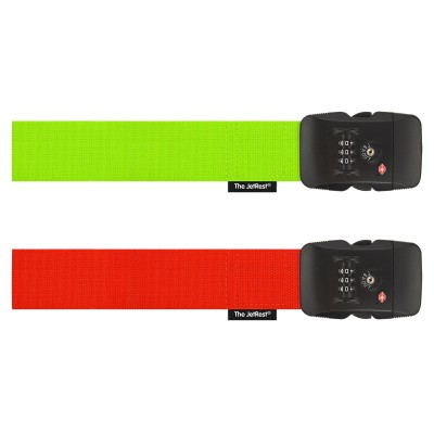 TSA Combination Luggage Strap with TSA Lock Available in Red and Green