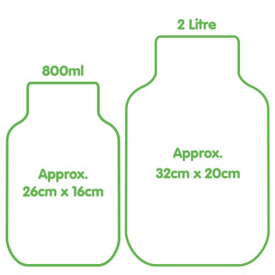Kids Hot Water Bottle Size Comparison
